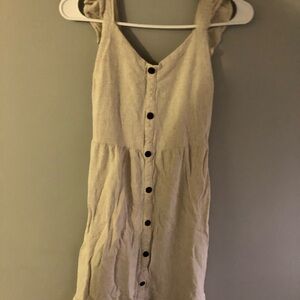 Sleeveless Button-Down Dress